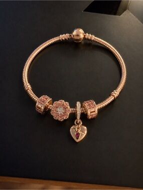 29 Pretty in Pink Charm Bracelet 💕